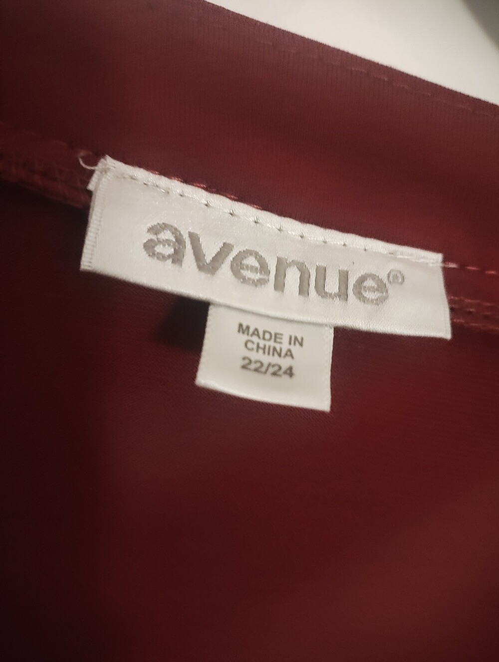 Avenue 22/24 Burgundy Ruffle Lace Up Boho Midi Dress Plus Size - Picture 2 of 8
